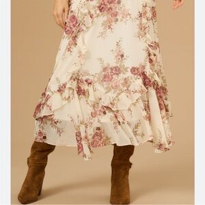 Altar'd State Isabella Floral Midi Skirt